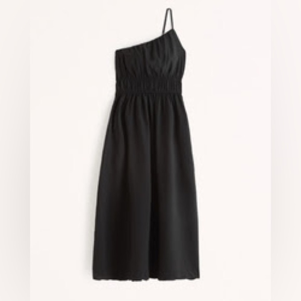 Abercrombie & Fitch- Black One-Shoulder Dress- Size Medium